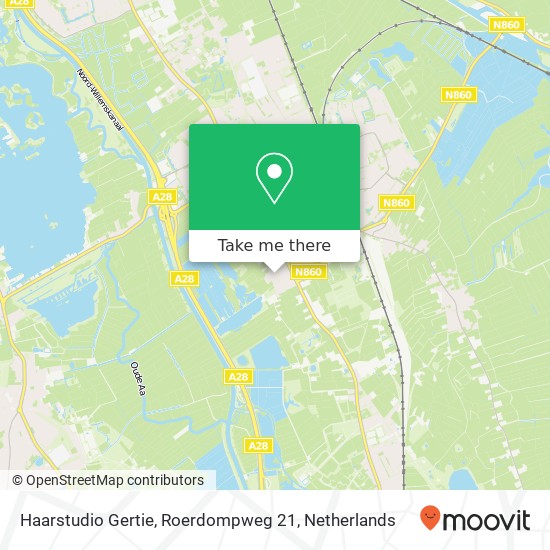 Haarstudio Gertie, Roerdompweg 21 map