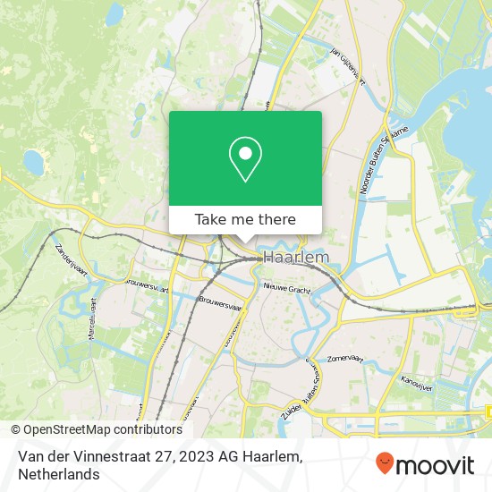 Van der Vinnestraat 27, 2023 AG Haarlem map