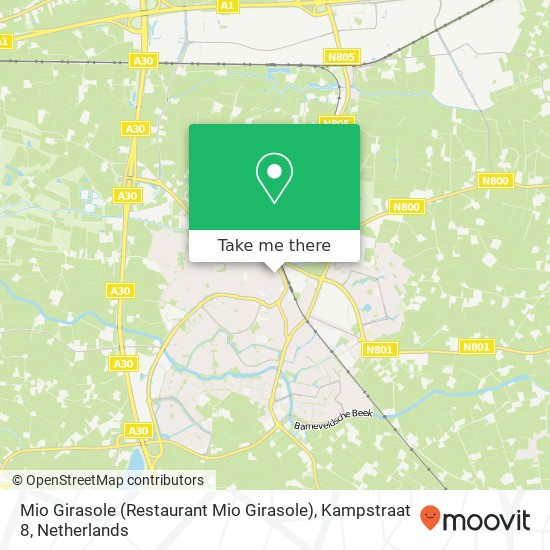 Mio Girasole (Restaurant Mio Girasole), Kampstraat 8 map