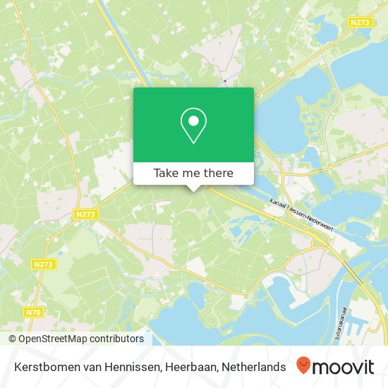 Kerstbomen van Hennissen, Heerbaan map