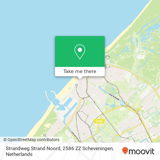 Strandweg Strand Noord, 2586 ZZ Scheveningen map