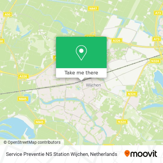 Service Preventie NS Station Wijchen map