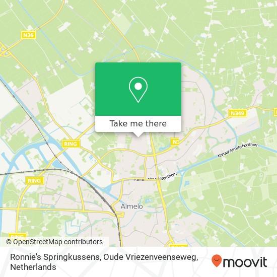 Ronnie's Springkussens, Oude Vriezenveenseweg map