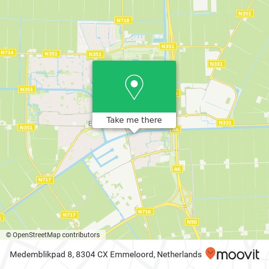 Medemblikpad 8, 8304 CX Emmeloord Karte