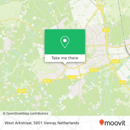 West Arkstraat, 5801 Venray map