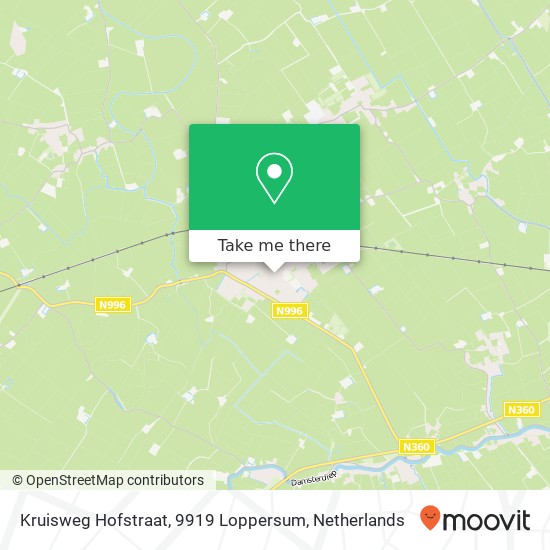 Kruisweg Hofstraat, 9919 Loppersum map