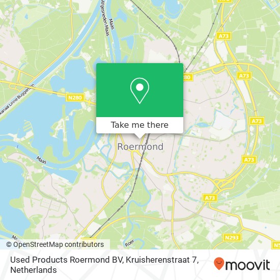 Used Products Roermond BV, Kruisherenstraat 7 map