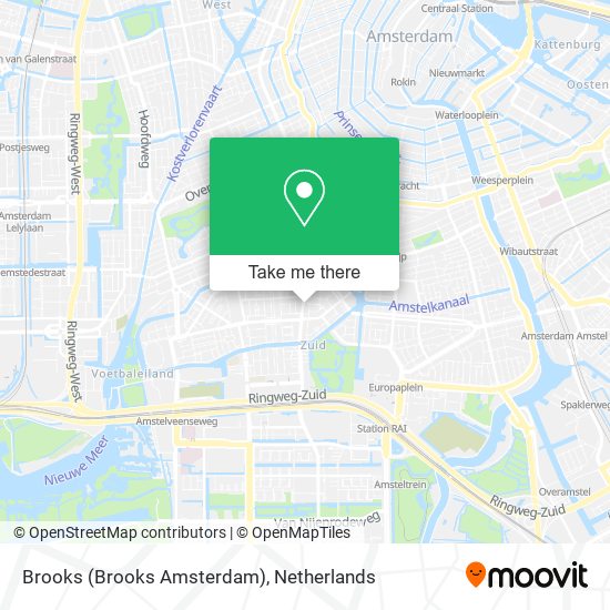 Brooks (Brooks Amsterdam) map