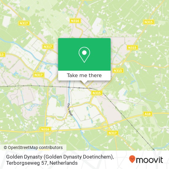 Golden Dynasty (Golden Dynasty Doetinchem), Terborgseweg 57 map