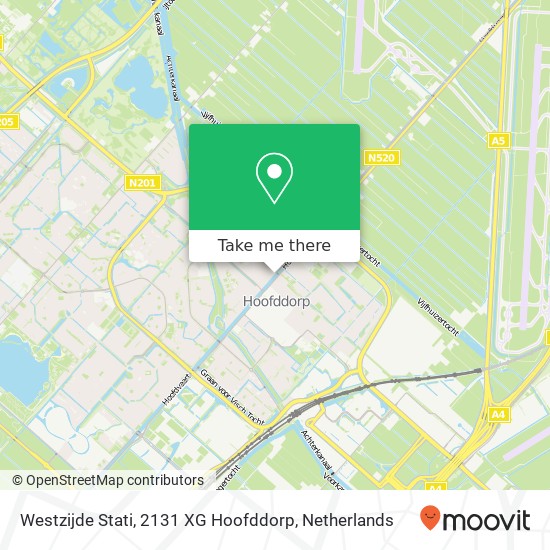 Westzijde Stati, 2131 XG Hoofddorp Karte