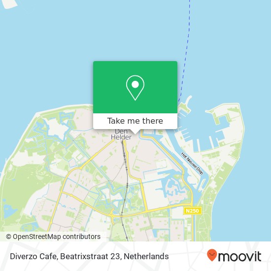 Diverzo Cafe, Beatrixstraat 23 map