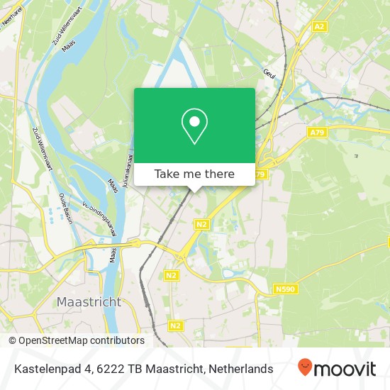 Kastelenpad 4, 6222 TB Maastricht map