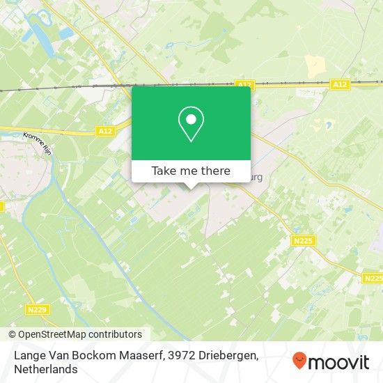 Lange Van Bockom Maaserf, 3972 Driebergen Karte