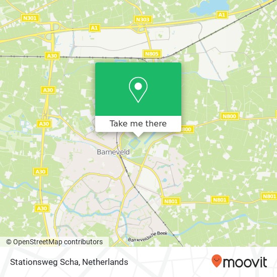 Stationsweg Scha map