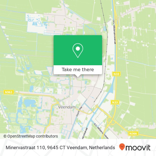 Minervastraat 110, 9645 CT Veendam map
