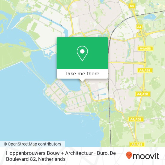 Hoppenbrouwers Bouw + Architectuur - Buro, De Boulevard 82 map