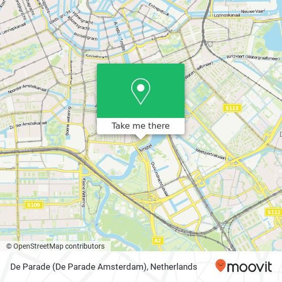 De Parade (De Parade Amsterdam) map