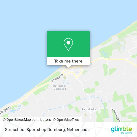 Surfschool Sportshop Domburg Karte