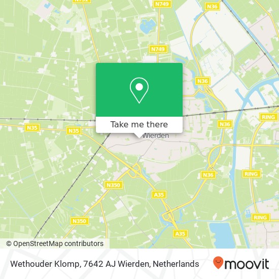 Wethouder Klomp, 7642 AJ Wierden map