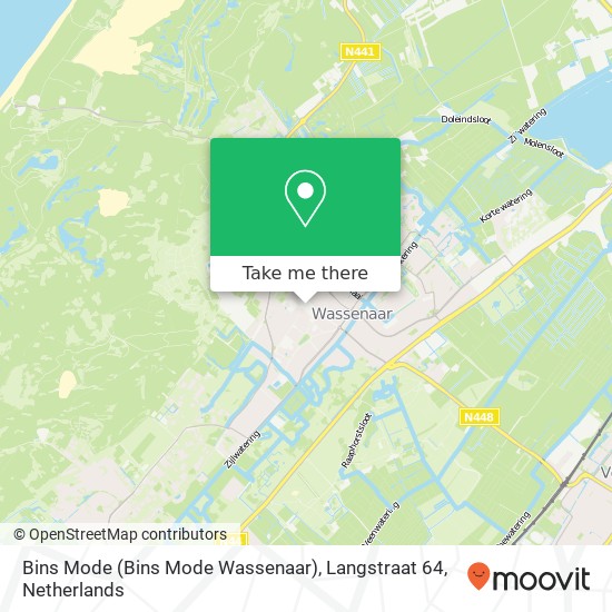Bins Mode (Bins Mode Wassenaar), Langstraat 64 Karte