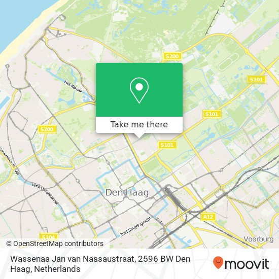 Wassenaa Jan van Nassaustraat, 2596 BW Den Haag map