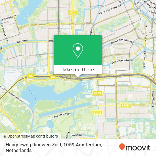 Haagseweg Ringweg Zuid, 1059 Amsterdam map