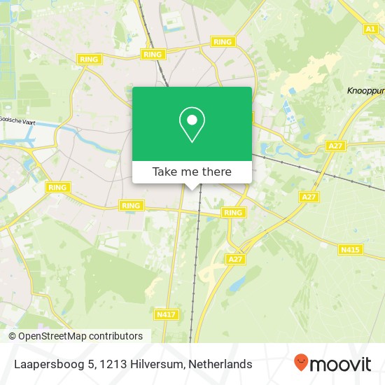 Laapersboog 5, 1213 Hilversum Karte