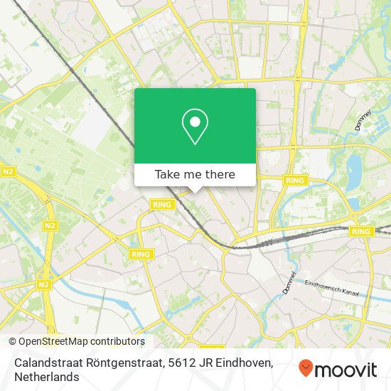 Calandstraat Röntgenstraat, 5612 JR Eindhoven map