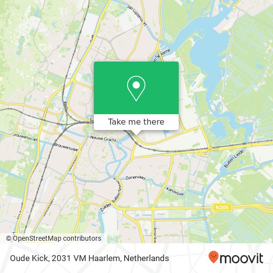 Oude Kick, 2031 VM Haarlem map