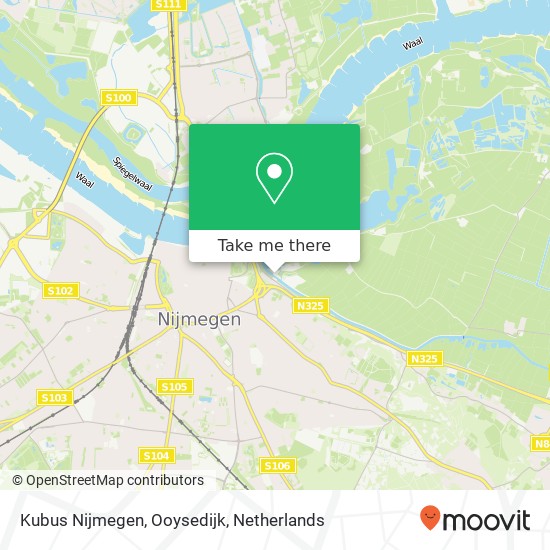 Kubus Nijmegen, Ooysedijk map