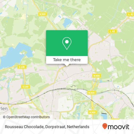 Rousseau Chocolade, Dorpstraat map