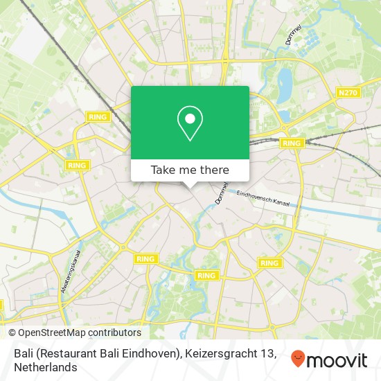 Bali (Restaurant Bali Eindhoven), Keizersgracht 13 map