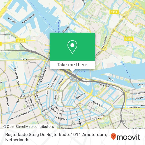 Ruijterkade Steig De Ruijterkade, 1011 Amsterdam map