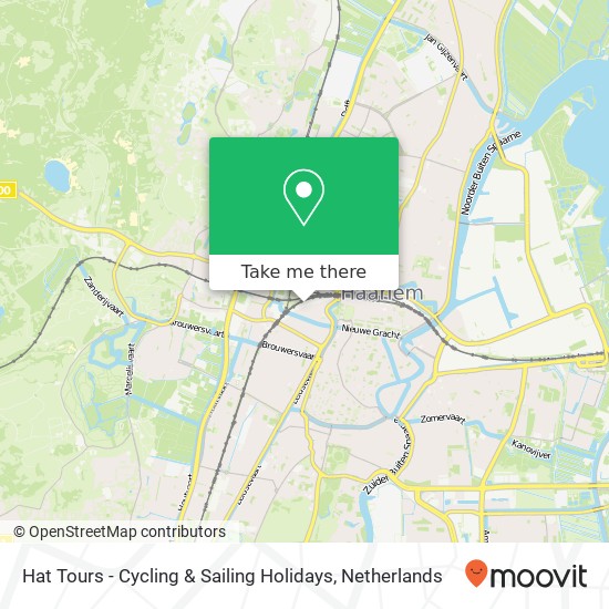 Hat Tours - Cycling & Sailing Holidays map