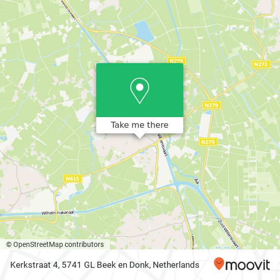 Kerkstraat 4, 5741 GL Beek en Donk map