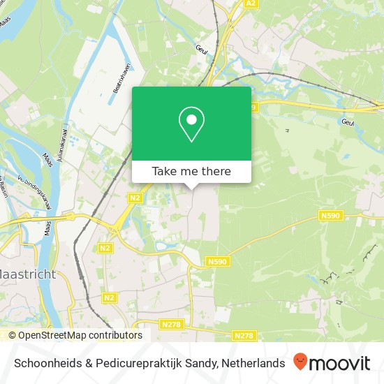 Schoonheids & Pedicurepraktijk Sandy map