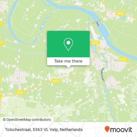 Tolschestraat, 5363 VL Velp map