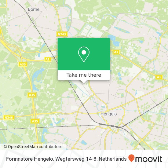 Forinnstore Hengelo, Wegtersweg 14-8 map