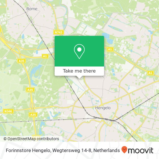 Forinnstore Hengelo, Wegtersweg 14-8 Karte