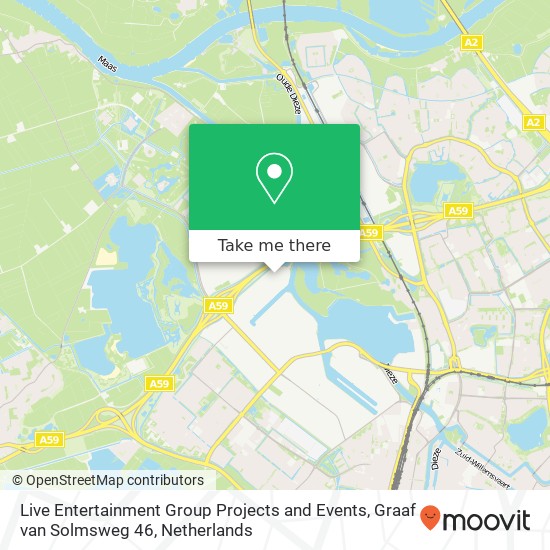 Live Entertainment Group Projects and Events, Graaf van Solmsweg 46 map