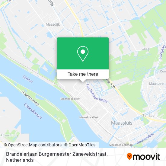Brandelerlaan Burgemeester Zaneveldstraat map