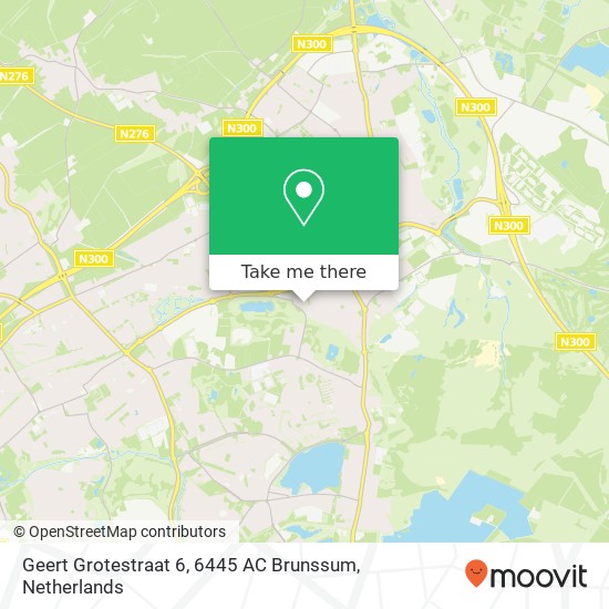 Geert Grotestraat 6, 6445 AC Brunssum Karte