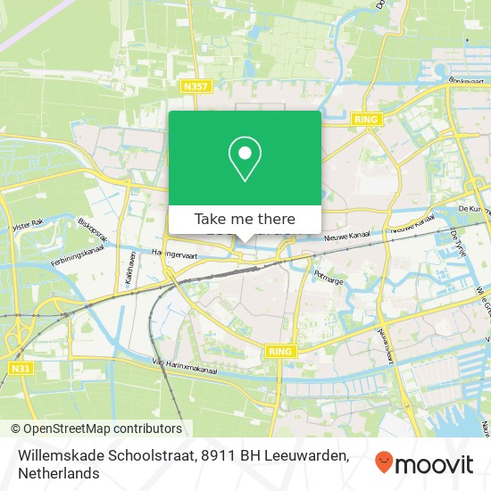 Willemskade Schoolstraat, 8911 BH Leeuwarden map