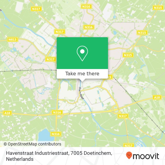 Havenstraat Industriestraat, 7005 Doetinchem Karte