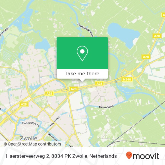 Haersterveerweg 2, 8034 PK Zwolle Karte