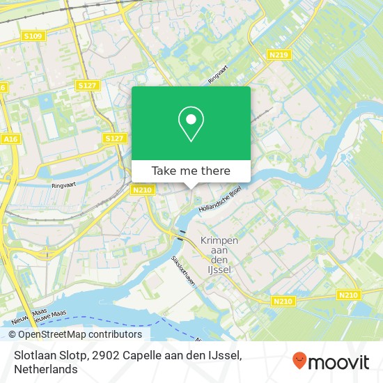 Slotlaan Slotp, 2902 Capelle aan den IJssel map