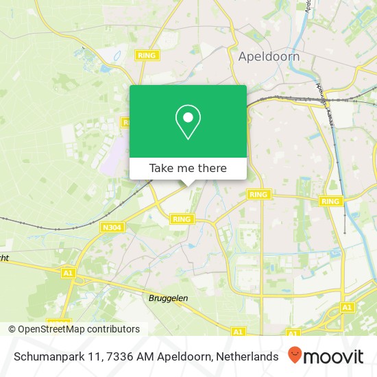 Schumanpark 11, 7336 AM Apeldoorn Karte