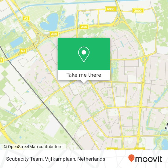 Scubacity Team, Vijfkamplaan map