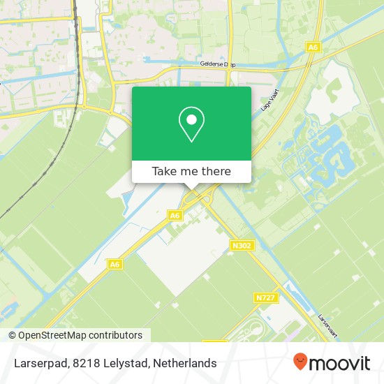 Larserpad, 8218 Lelystad map