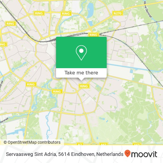 Servaasweg Sint Adria, 5614 Eindhoven Karte